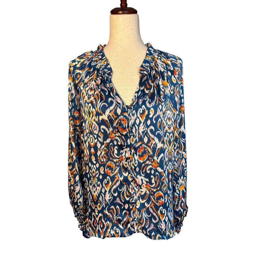 Umgee Women's Size Small Boho Oversized Blouse Tunic Top